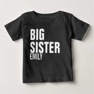 Big Sister Anpassningsbar Småbarn Sweatshirt Tee Shirt