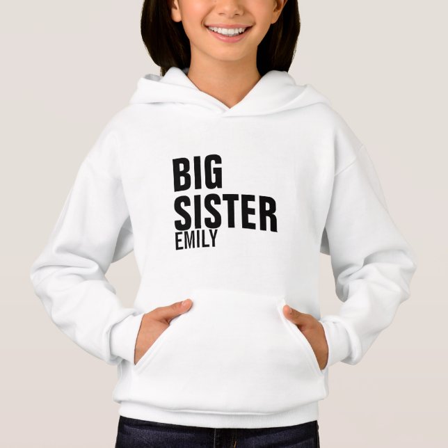Big Sister-Anpassningsbar T Shirt (Framsida)