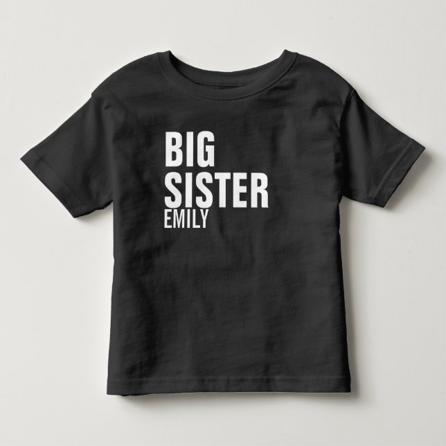 Big Sister Anpassningsbar T-Shirt (Framsida)