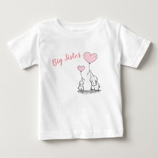 Big Sister Baby T-shirt (Framsida)