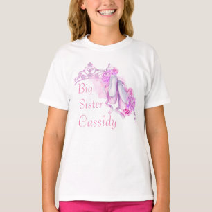 Big Sister Ballet Princess Theme T-shirt