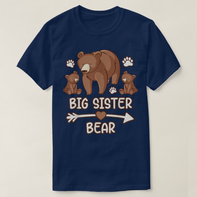 big sister bear 2 cub shirt, big sister bear shirt t shirt (Design framsida)