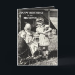 Big Sister Birthday, Syskon Sisters Kort<br><div class="desc">Big Sister Grattis på födelsedagen,  Syskon Family Speciellare Day Greeting Card. Anpassa kortet om du vill!</div>