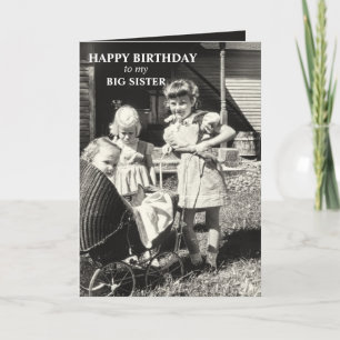 Big Sister Birthday, Syskon Sisters Kort