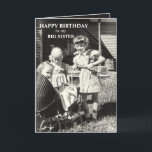 Big Sister Birthday, Syskon Sisters Kort<br><div class="desc">Big Sister Grattis på födelsedagen,  Syskon Family Speciellare Day Greeting Card. Anpassa kortet om du vill!</div>