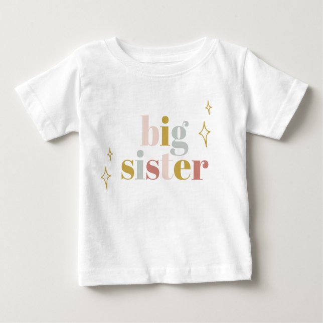 Big Sister Boho Rainbow Shirt T (Framsida)