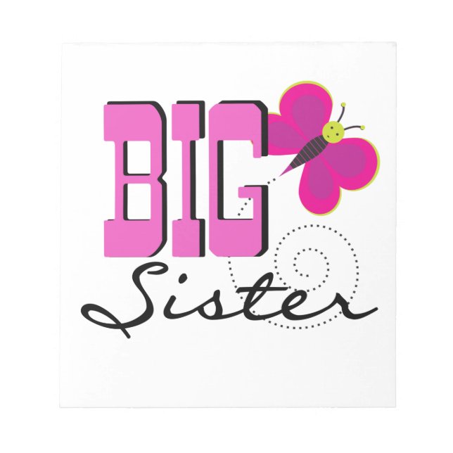 Big Sister - Butterfly Gifts Anteckningsblock (Framsida)