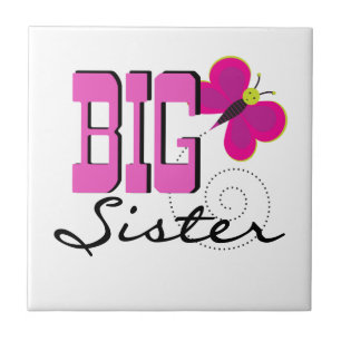 Big Sister - Butterfly Gifts Kakelplatta