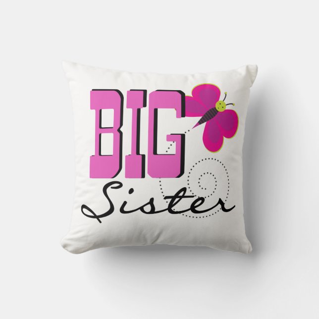 Big Sister - Butterfly Gifts Kudde (Framsida)