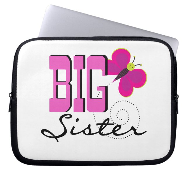 Big Sister - Butterfly Gifts Laptop Fodral (Framsidan)