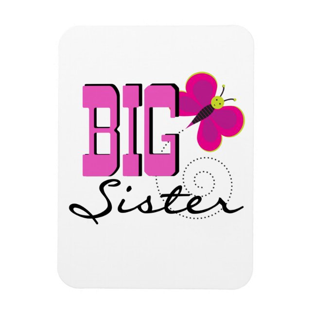Big Sister - Butterfly Gifts Magnet (Vertikal)