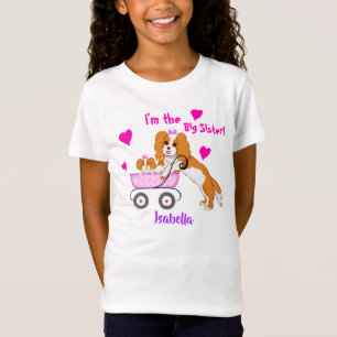 Big Sister Cavalier Kung Charles Spain Namn T Shirt