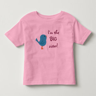 Big Sister Cheerful Bird Shirt Tee Shirt
