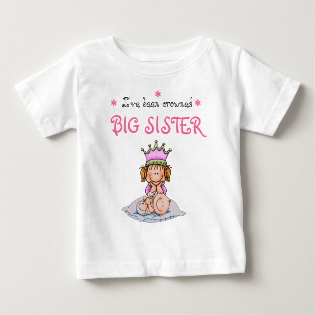 big sister crowned t-shirt (Framsida)
