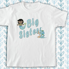 Big Sister Cute Sjöjungfru Färg T-shirt