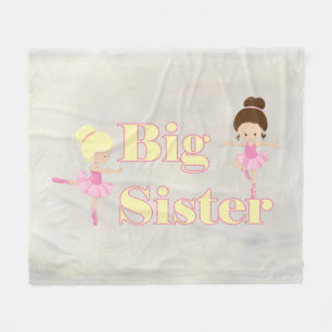 Big Sister Dancing Ballerina Fleecefilt
