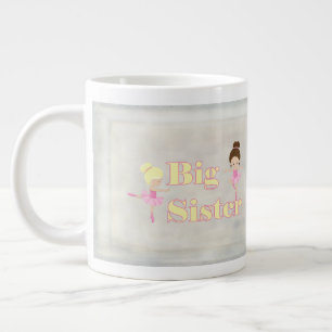 Big Sister Dancing Ballerina Syskon Jumbo Mugg