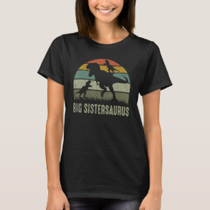 Big Sister Dinosaur T Rex Big Sistersaurus 2 barn T Shirt