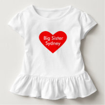 Big Sister Dress Personalize med Namn