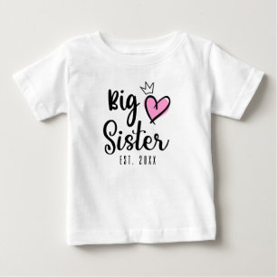 Big Sister EST 2021, gravid avslöjar T Shirt