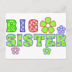 Big Sister Flowers Vykort