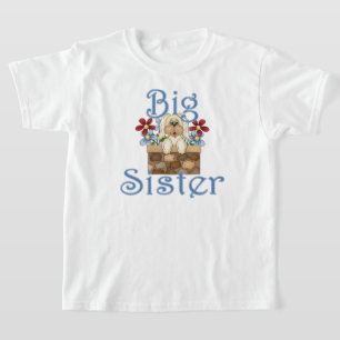 Big Sister Fluffy-Valp Viktigt Hund Tee Shirt