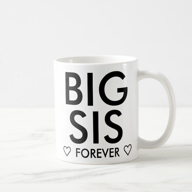Big Sister Forever Personlig Kaffemugg (Höger)
