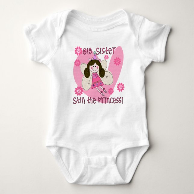 Big Sister fortfarande Princess Tee Shirt (Framsida)