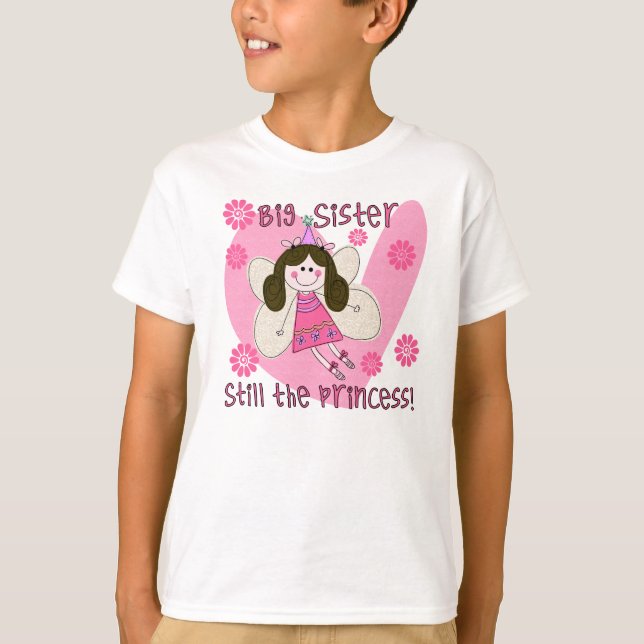 Big Sister fortfarande Princess Tee Shirt (Framsida)