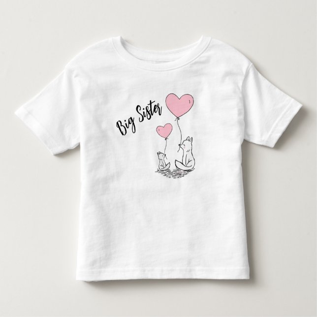 Big Sister Gift T Shirt (Framsida)