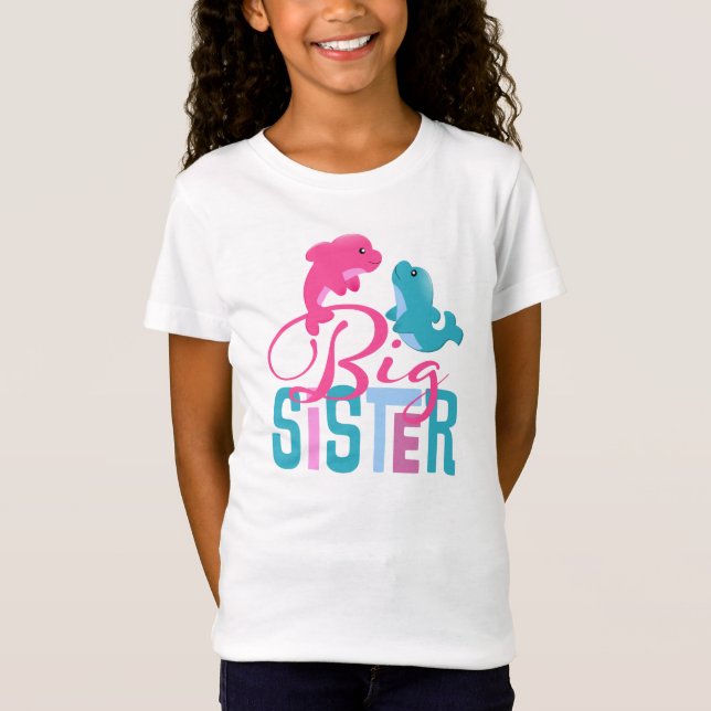 Big Sister Girls Toppar Tee Shirt (Framsida)