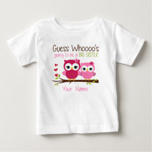 Big Sister gissar vem Rosa Uggla Personlig T Shirt