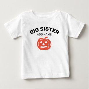 Big Sister Happy halloween Pumpkin Personlig T Shirt