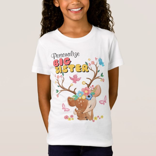 Big Sister Hjort T Shirt (Framsida)