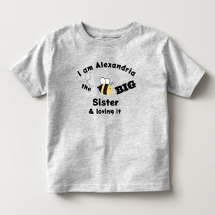 Big Sister Humla och Loving it Grått T-Shirt
