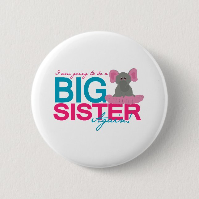 Big Sister igen Elephant Knapp (Framsida)