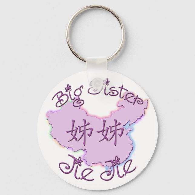 Big Sister Jie Jie (kinesiska) Nyckelring (Framsida)