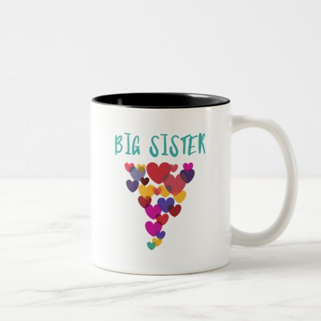 Big Sister Kärlek Flytande Hearts Två-Tonad Mugg (Höger)