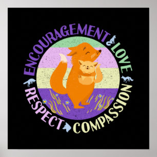 Big Sister Kärlek - Syskon Bonding Fox Poster