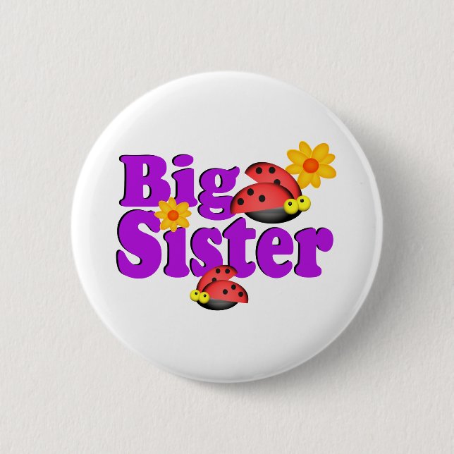 Big Sister Ladybug Knapp (Framsida)
