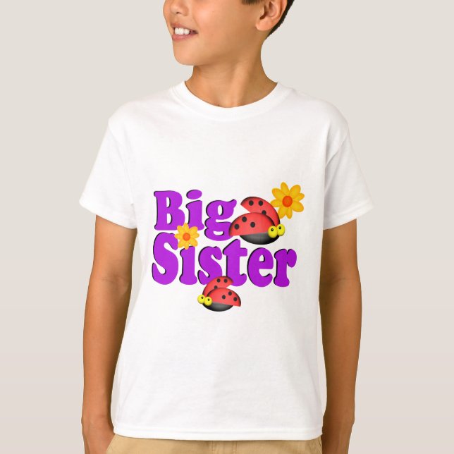 Big Sister Ladybug T-shirt (Framsida)