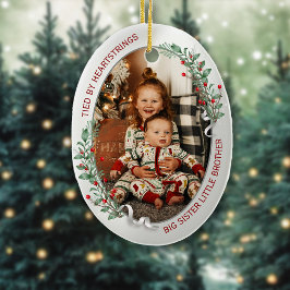 Big Sister Little Brother 2 Photos Warm Quote Julgransprydnad Keramik