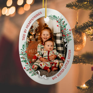 Big Sister Little Brother Classic Warm Quote Julgransprydnad Keramik
