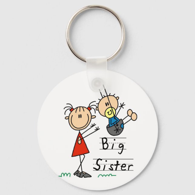 Big Sister Little Brother T-shirts och Gifts Nyckelring (Framsida)