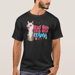 Big Sister Llama Mors dag Women Birthday T Shirt