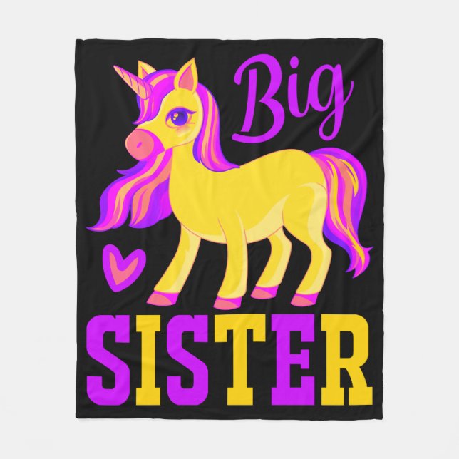 Big Sister Magic Unicorn Fleecefilt (Framsidan)