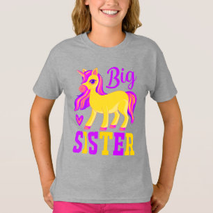 Big Sister Magic Unicorn T Shirt