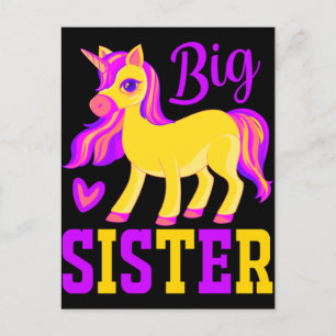 Big Sister Magic Unicorn Vykort
