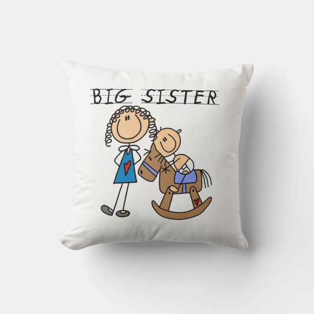 Big Sister med Baby Brother-gåvor Kudde (Framsida)