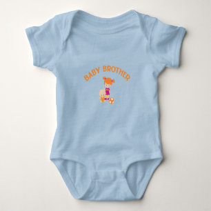 Big Sister med Baby Brother Soccer Ball T Shirt